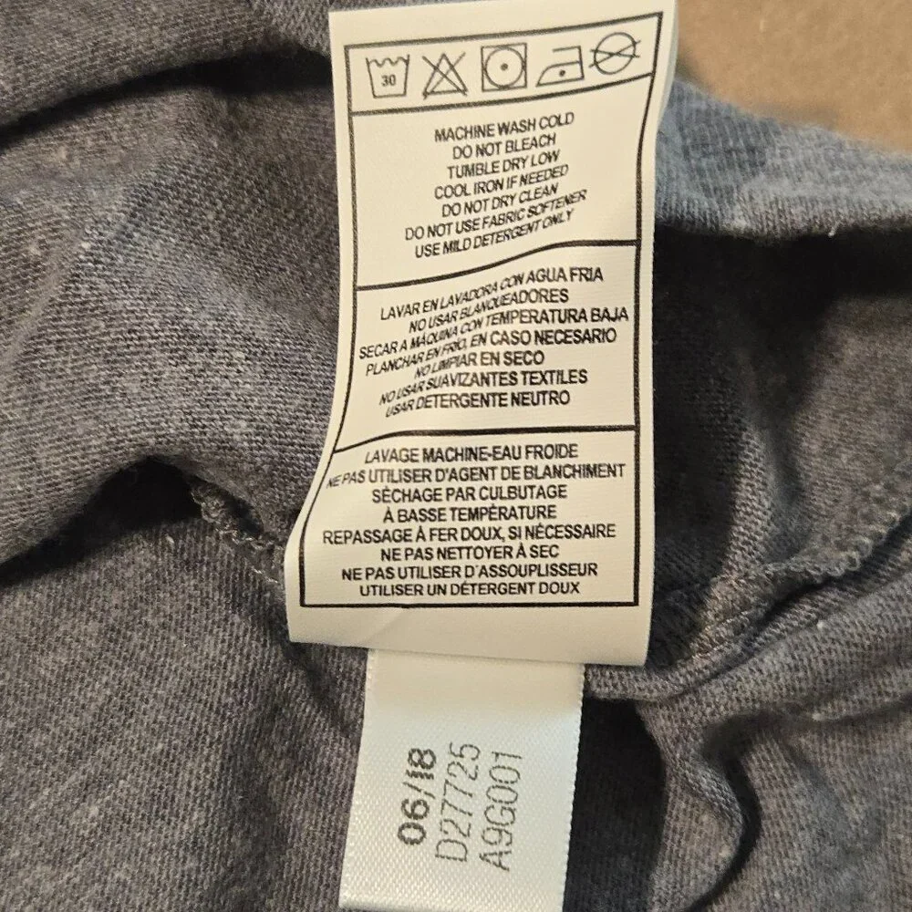 Adidas Plain Gray Short Sleeved T-Shirt - size: LG